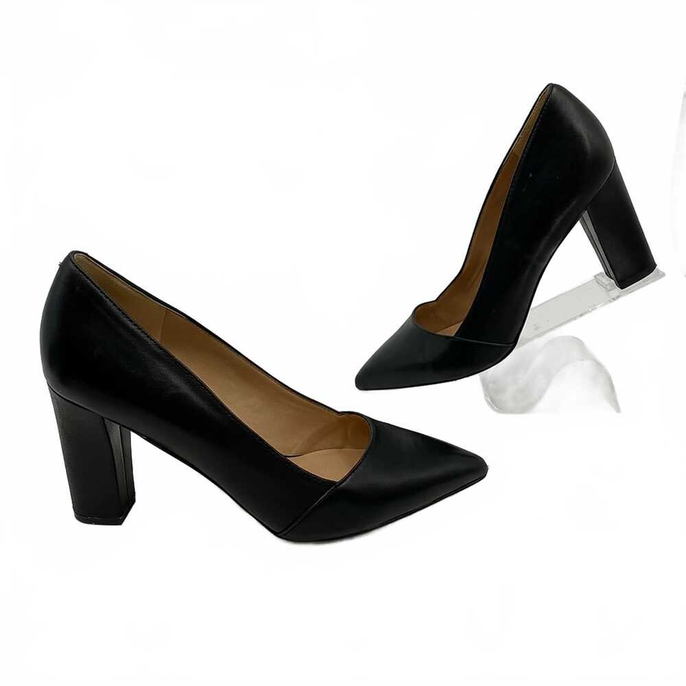 Franco Sarto Black Leather Pump | Women’s US9 Regular